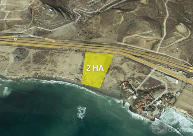 Venta de Terreno en Popotla, Rosarito, 2HA