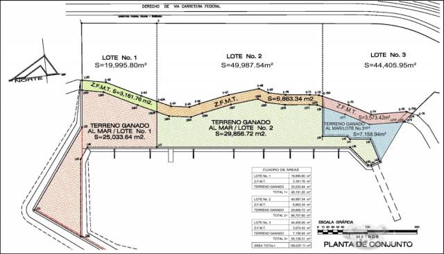 Venta de Terreno frente al mar en Popotla, Rosarito, 2 HA.