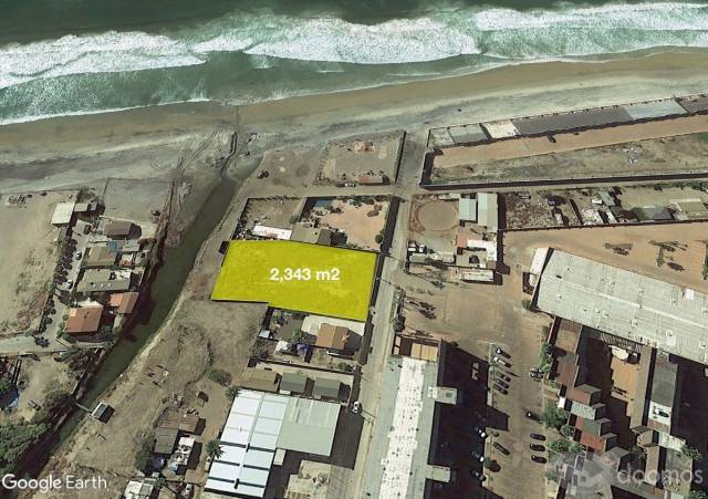 Venta de Terreno frente a la costa, Basso, Rosarito, B.C., 2343m2