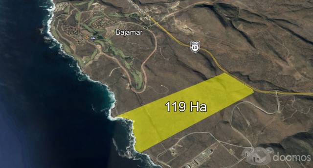 Venta de Terreno de 119HA en Bajamar, Ensenada, B.C.