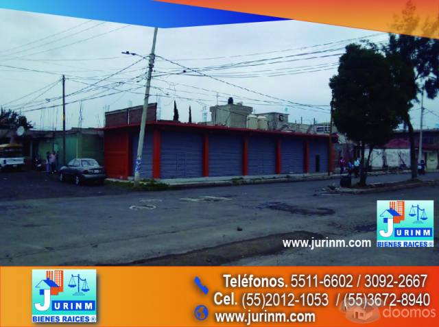 SE VENDE TERRENO CON LOCALES COMERCIALES EN CHALCO