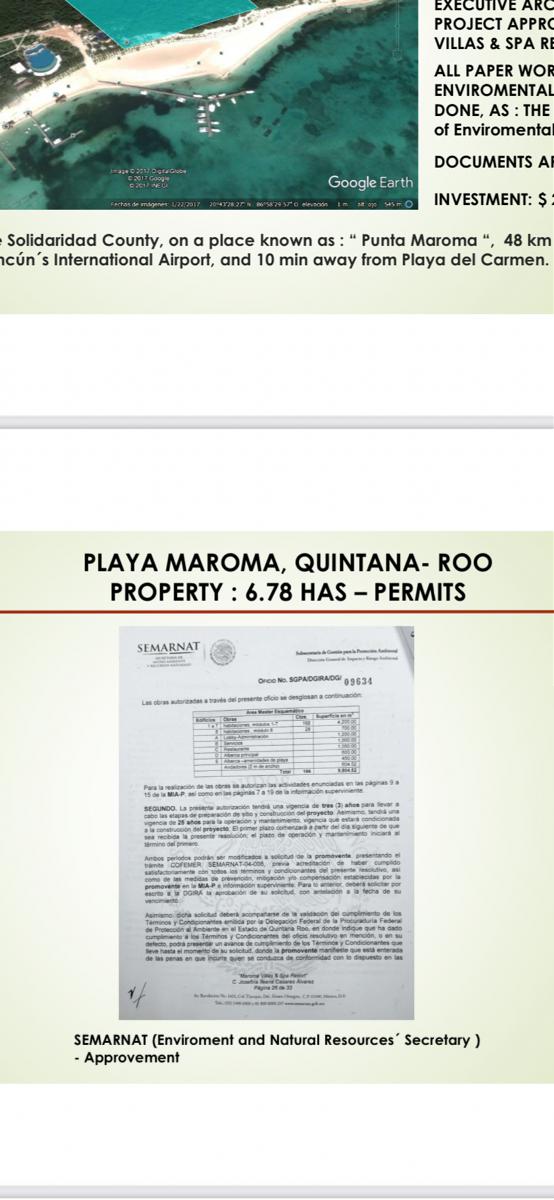 TERRENO EN VENTA CANCÚN PLAYA MAROMA