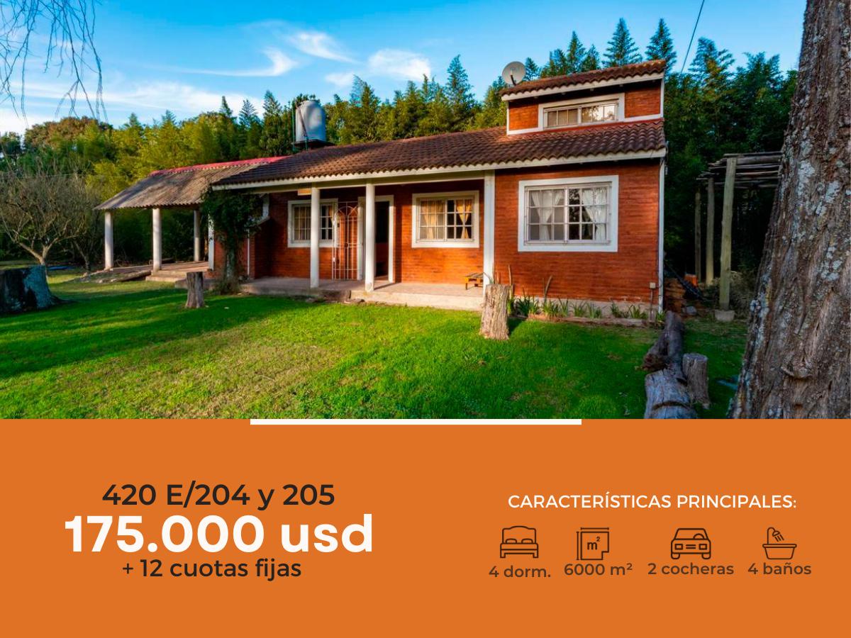 Casa quinta en venta - 4 dormitorios 2 baños - 6000 mts2 - Arturo Seguí FINANCIADA