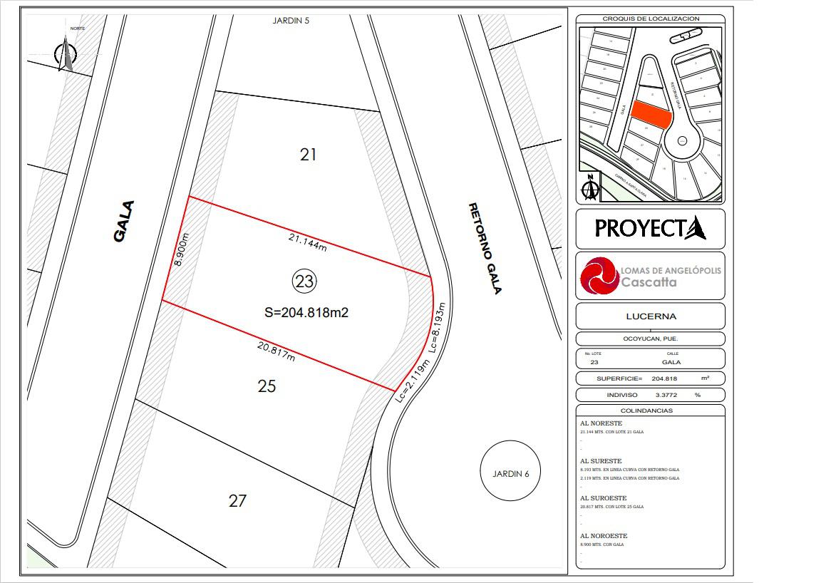 Terreno en  venta Parque Lucerna