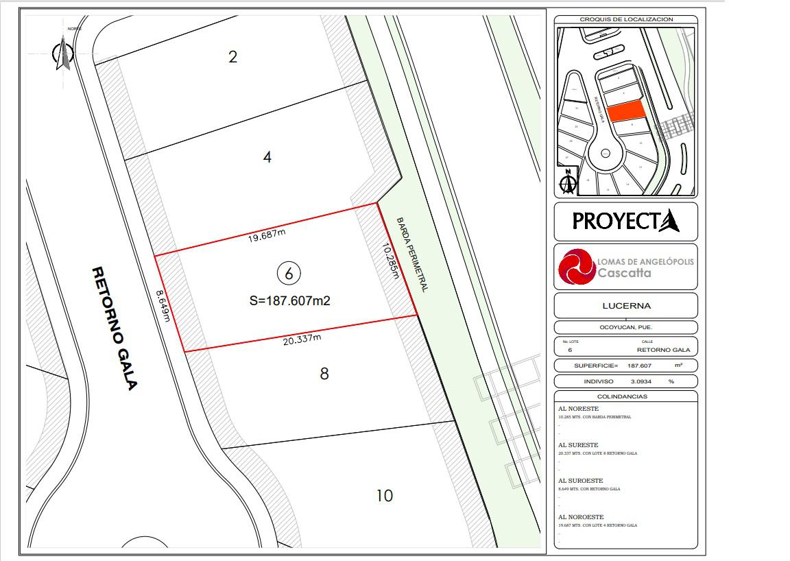 Terreno en  venta Parque Lucerna