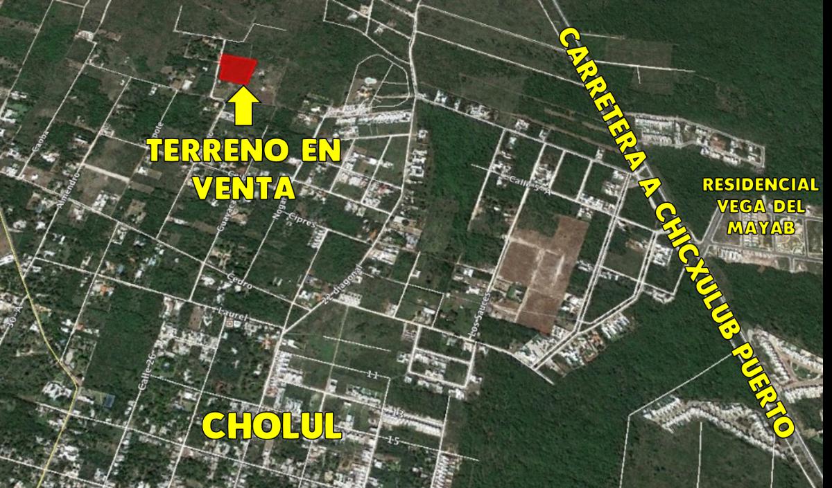 Venta de terreno para invertir en zona norte de Merida, Cholul