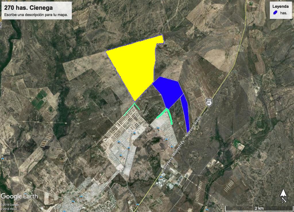 Terreno en venta industrial habitacional en Ciénega de Flores