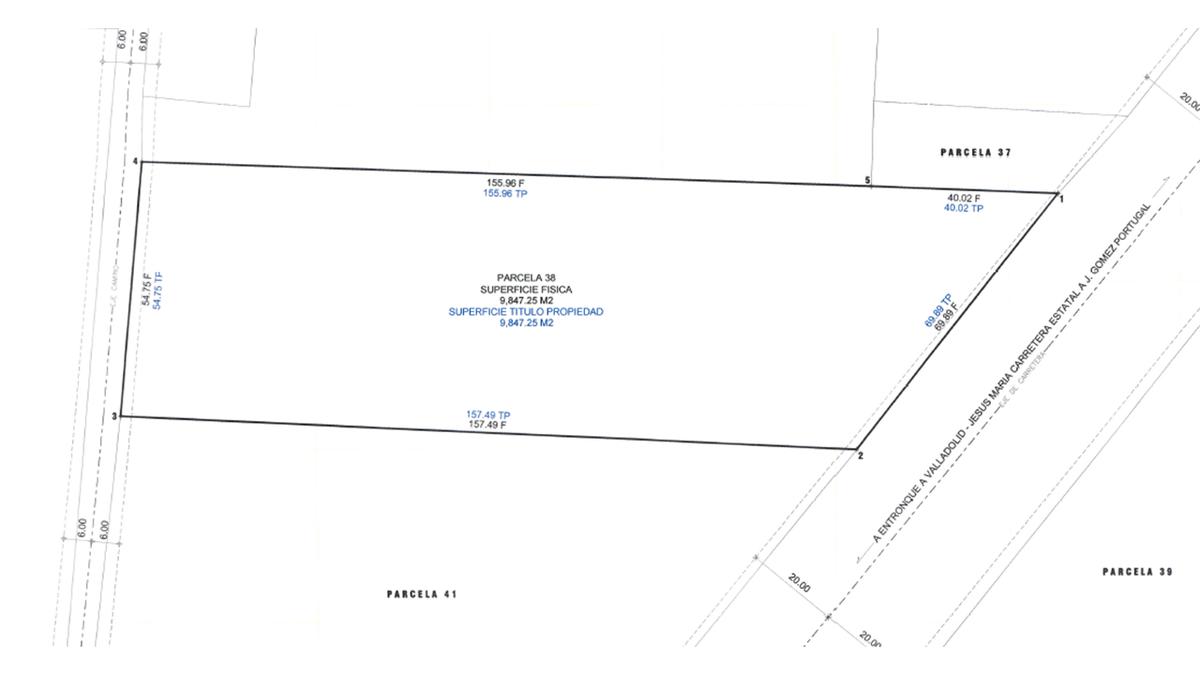 Terreno en Venta J. Gómez Portugal con Uso de Suelo Mixto