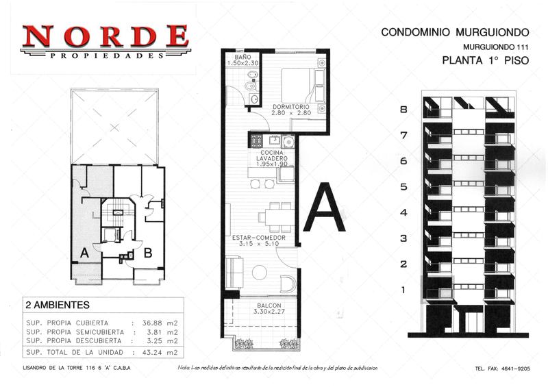 VENTA  LINIERS  MURGUIONDO 111  2 AMBIENTES  A ESTRENAR