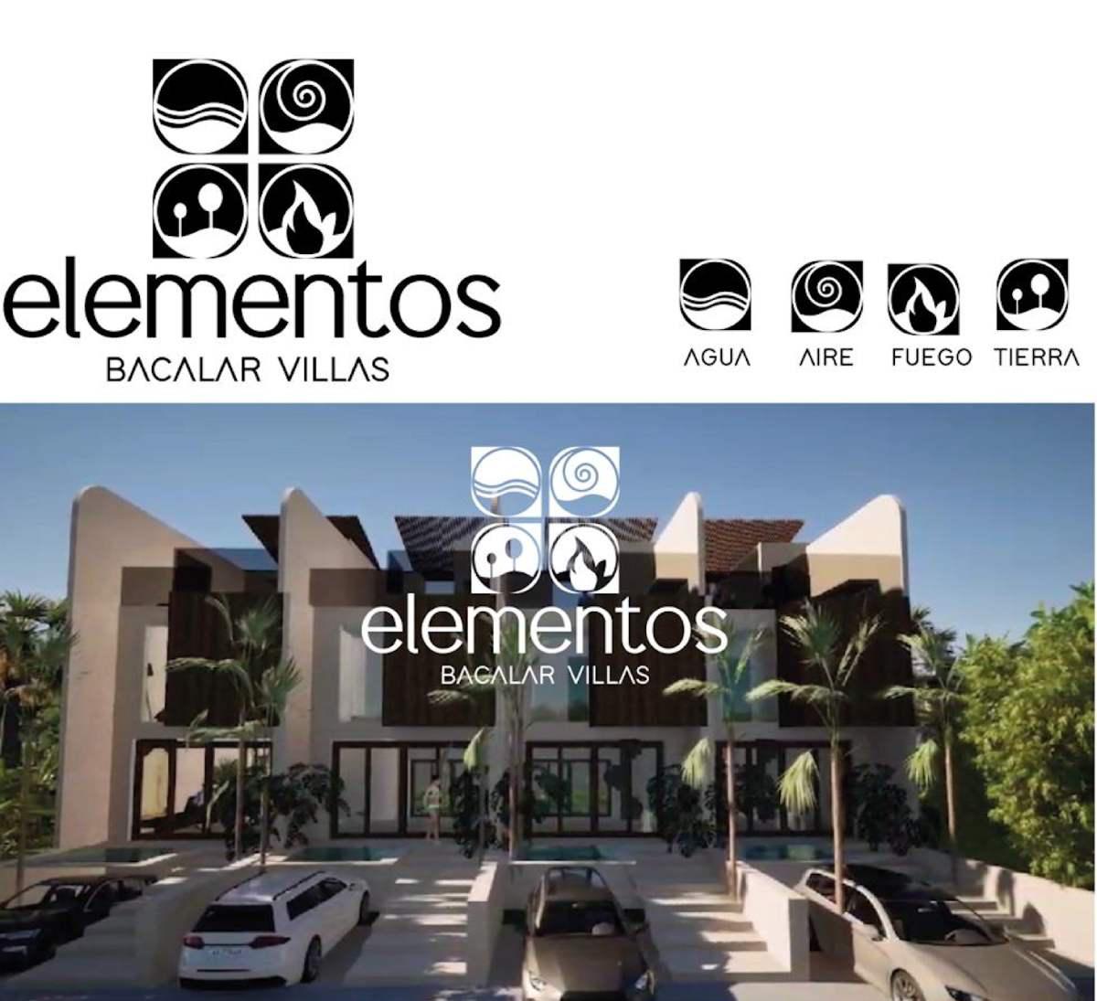 Townhouse Pre construccion Bacalar, 2 recamaras, alberca privada, Elementos Villas