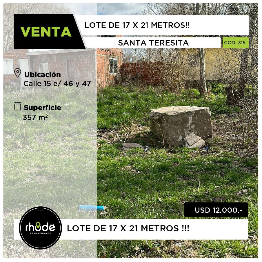 Terreno en Santa Teresita