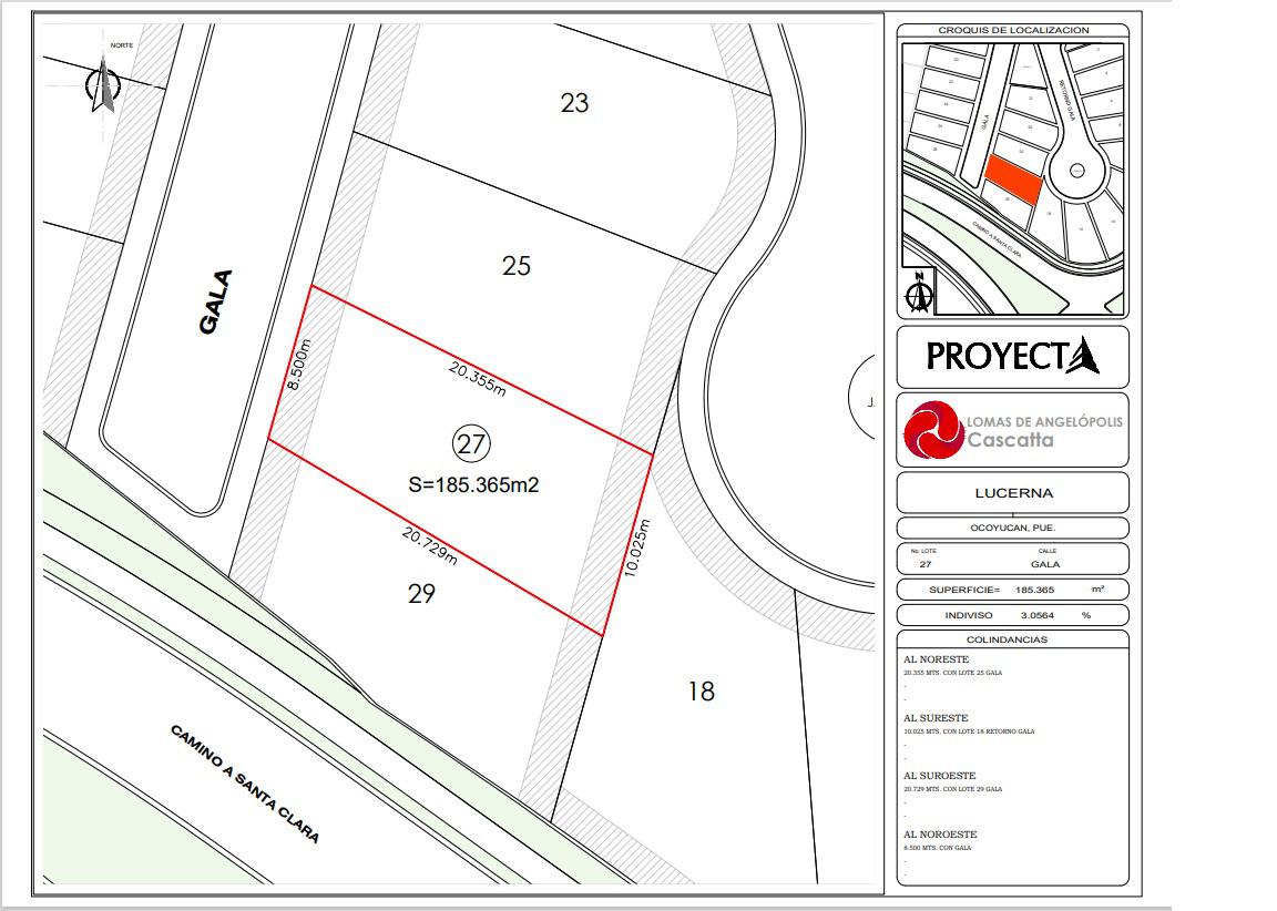 Terreno en  venta Parque Lucerna