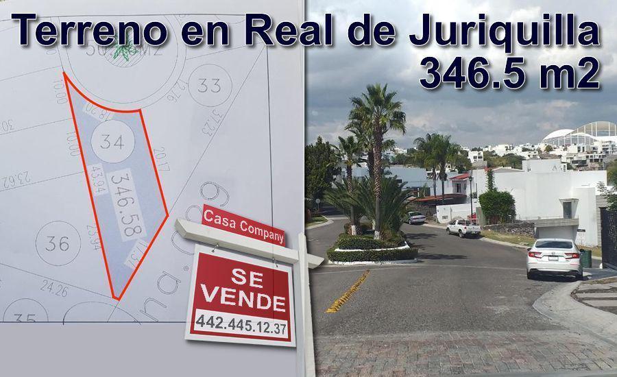 Se Vende Terreno en Real de Juriquilla de 346 m2, a unos pasos del Lienzo Charro