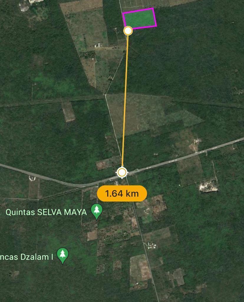 Terreno 7 Hectáreas  a 15 Minutos de Merida, 2km de carretera