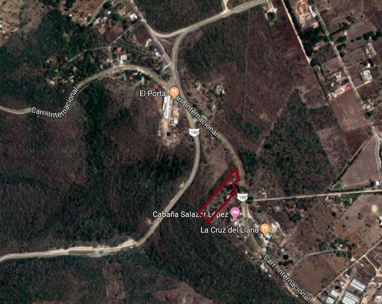 Terreno en venta 9,103 m2 sobre carretera internacional a Coita