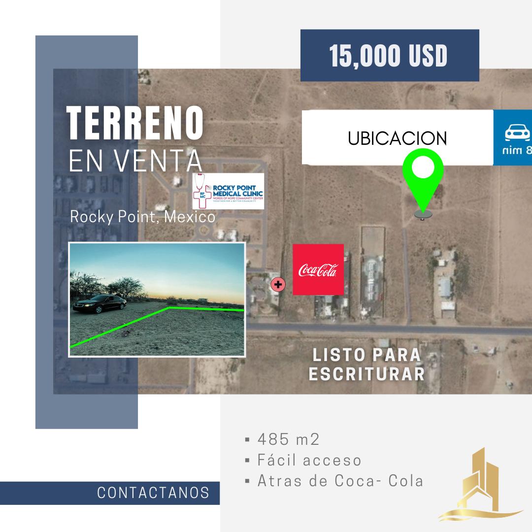 Terreno en Benito Juarez alado de empresa cocacola en la ciudad de Puerto Peñasco