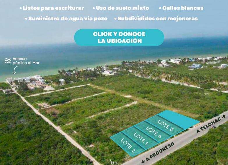 Terreno en Venta en Carr. Chicxulub Puerto - Telchac