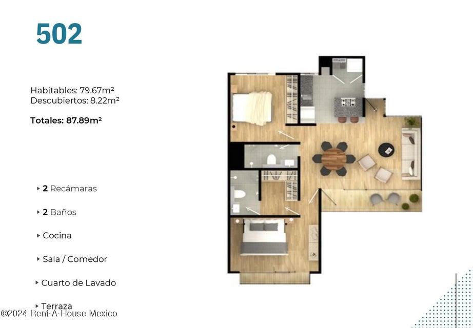 Departamento en Venta en Coyoacán, Insurgentes Cuicuilco  AM. 25-205