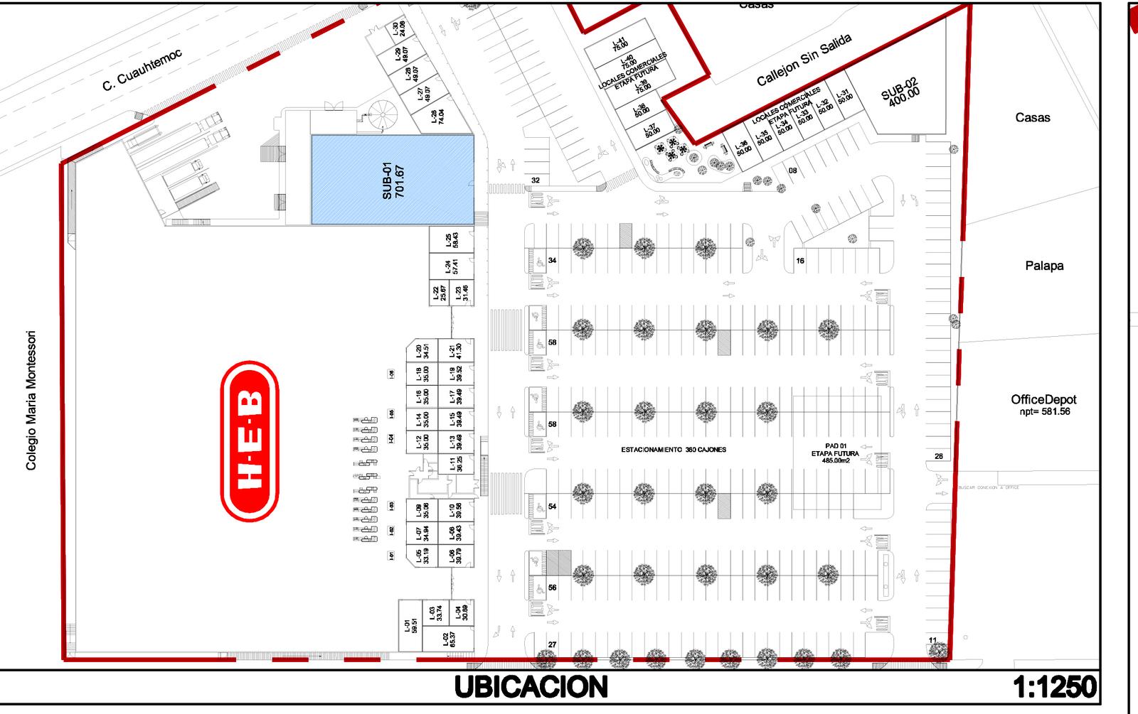 Terreno en Renta HEB Pape Monclova Coahuila 701 m2