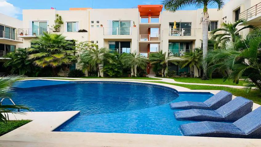 Condominio Palmeiras Playa del Carmen - Departamento Amueblado de 2 Recamaras