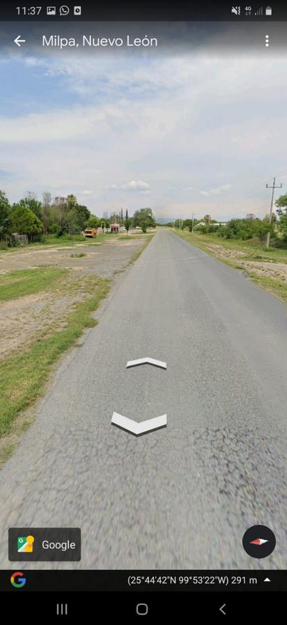 Terreno  en venta de 5.3 hectáreas  frente a carretera pesquería los Ramones Pesqueria Nuevo León