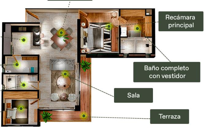 Departamento en  La Ceiba Bosque Urbano