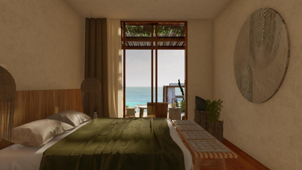 OCEAN FRONT EN TULUM 1 HABITACIÓN CON ALBERCA Y PLAYA PRIVADA / PREVENTA