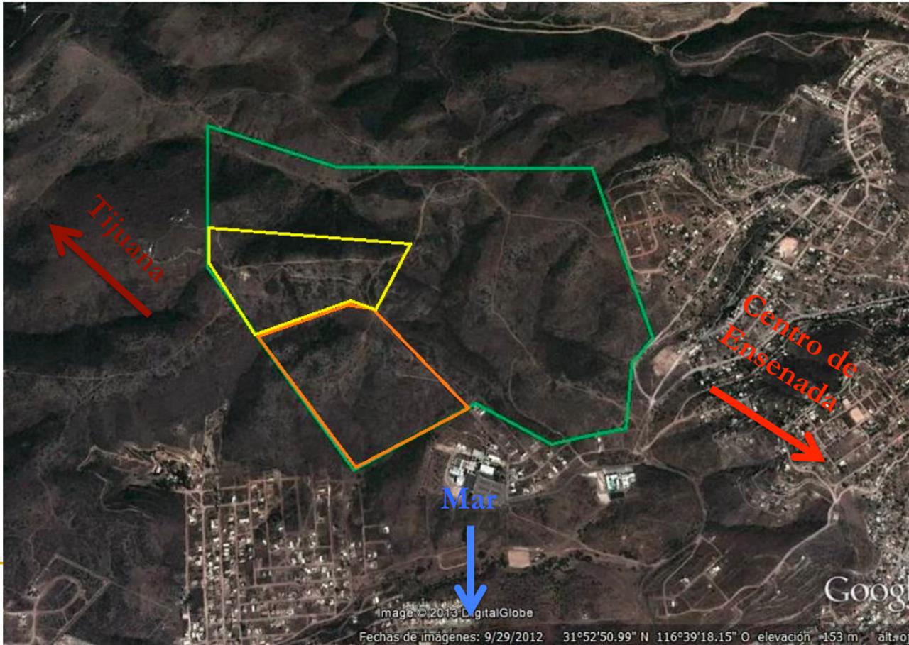 Terreno con Vocacion Residencial con dos fracciones 29 has en Ensenada Baja California