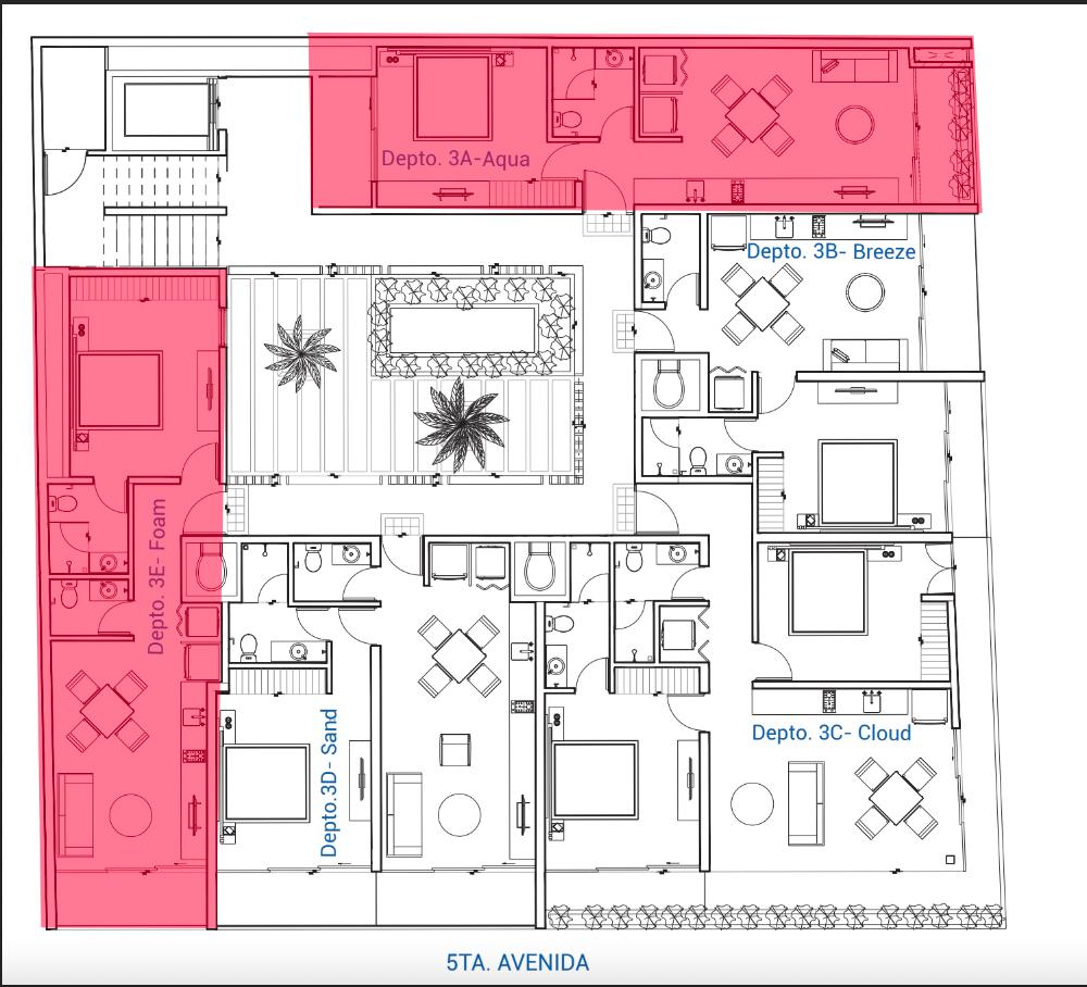 Modern 1 and 2 BR Condos For Sale in Central Playa - Oxygen