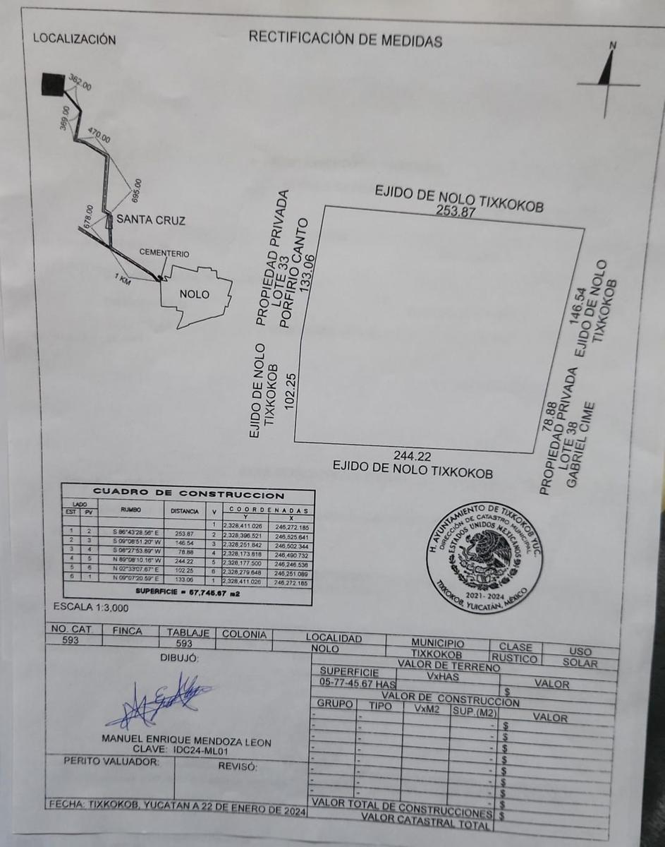 Terreno de 5.77 hectáreas en Conkal Yucatán (Nolo) Ideal para rancho o desarrollo