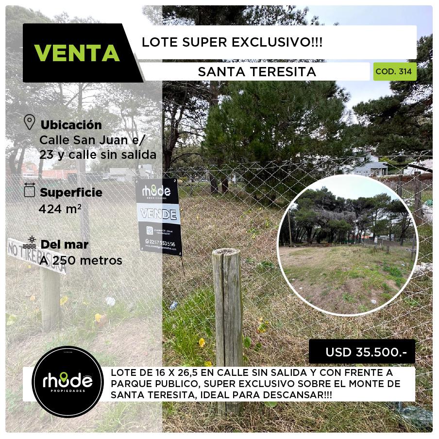 Terreno en Santa Teresita