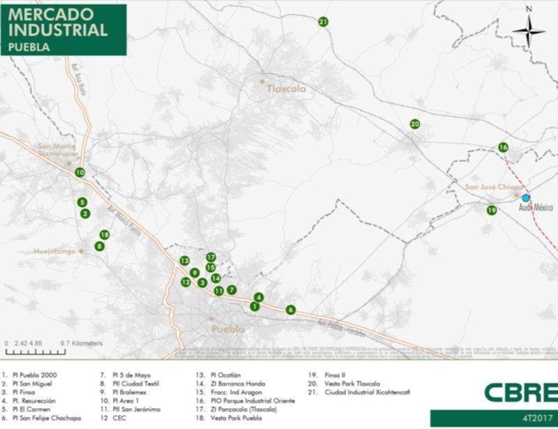 Terreno en venta en corredor industrial en Tlaxcala