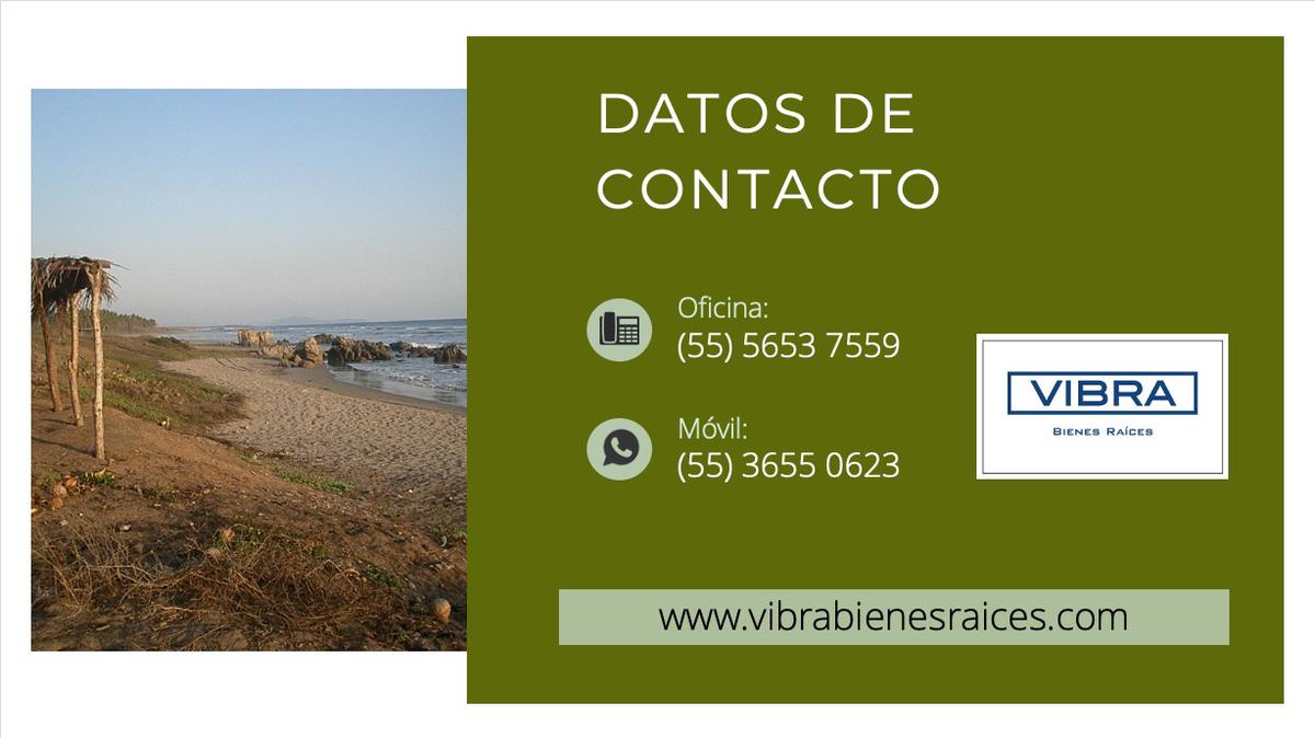 Terreno de 22.5 Ha con frente de playa a la venta en Joluta Guerrero.