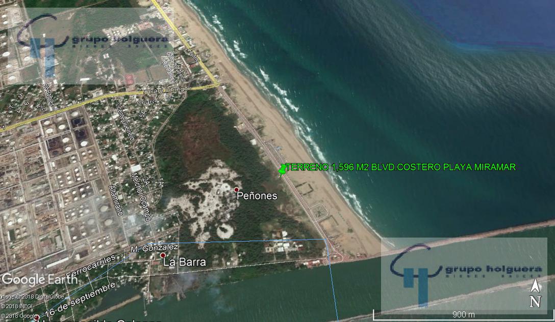 TERRENO EN VENTA POR BLVD COSTERO DE PLAYA MIRAMAR, CD. MADERO, TAM