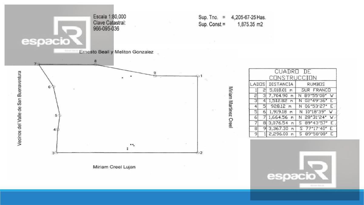 RANCHO EN VENTA EN NAMIQUIPA