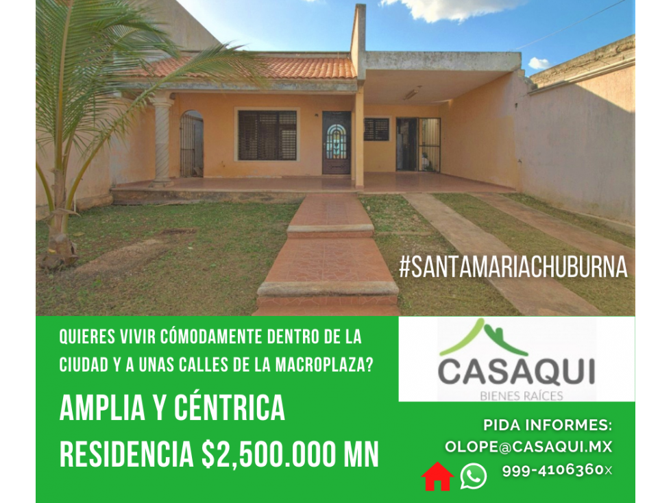 CASA EN VENTA SANTA MARIA DE CHUBURNÁ (ÁREA DE LA MACROPLAZA)