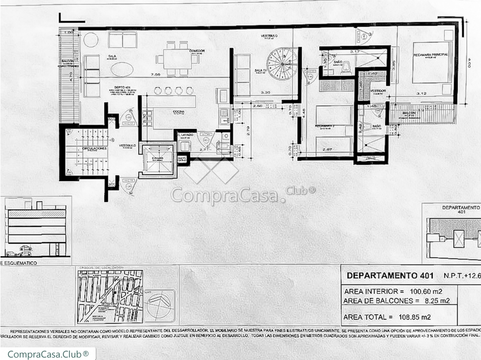 Casas grandes 130, Narvarte Ote, BJ | PH 2 hab 2E