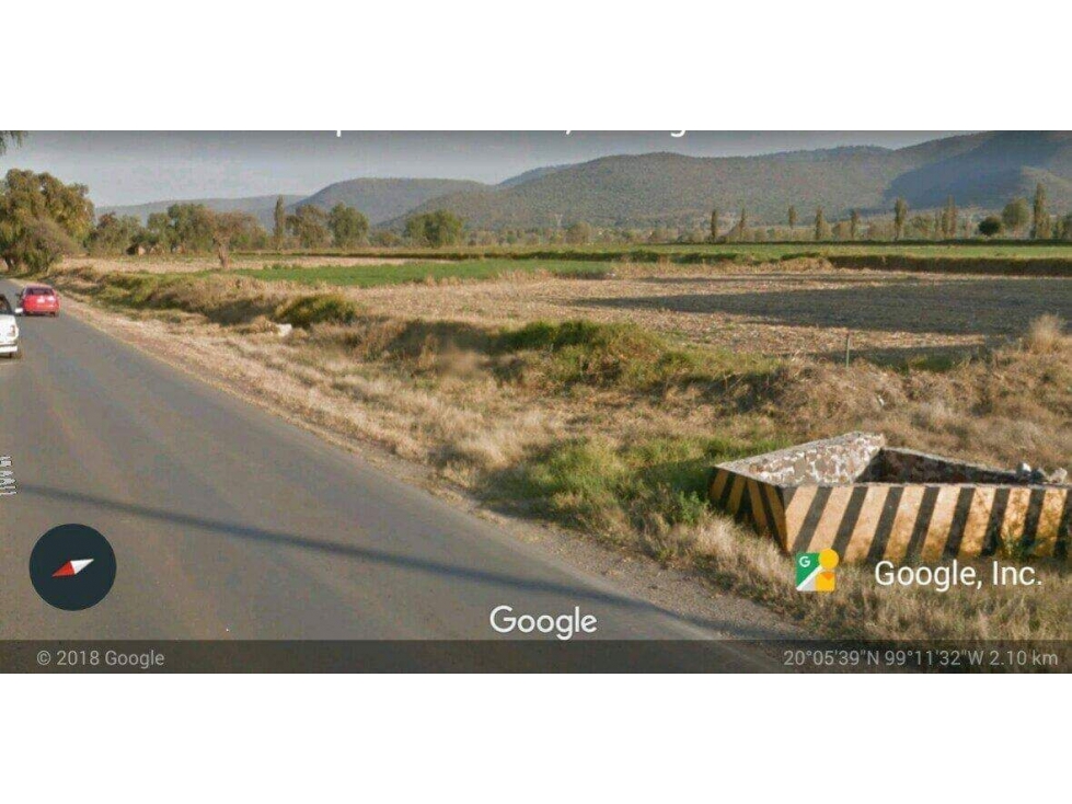 Terreno en venta sobre carretera Tlaxcoapan- Tetepango